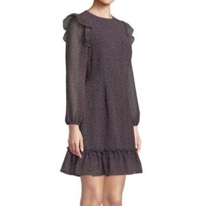 Rebecca Minkoff Cosette Ditsy Floral Ruffle Open Back Mini Dress
